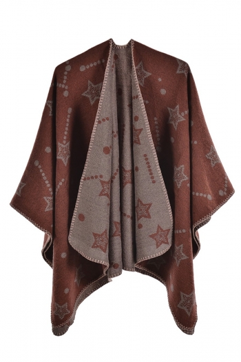 One pc new cashmere star jacquard stylish warm shawl scarf 130*150cm