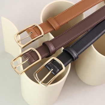 new pu 3 colors square alloy buckle all-match belt(length:100cm,width:2.5cm)