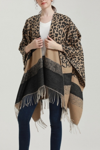 one pc new 6 colors leopard tassel cashmere stylish warm scarf 130*150cm