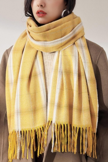 one pc new 6 colors cashmere tassel fashion warm plaid scarf 200*70cm