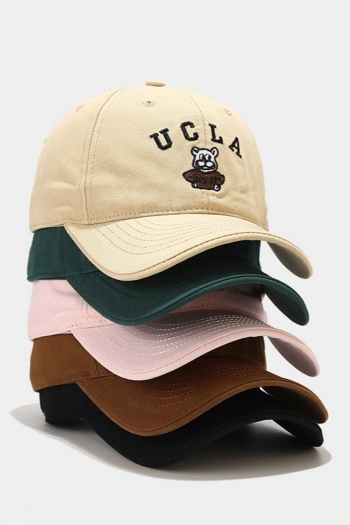 one pc letter embroidery cute travel sun protection adjustable baseball cap