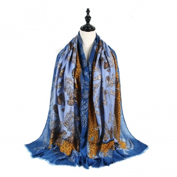 one pc new 5 colors satin dandelion print stylish all-match scarf 90*180cm