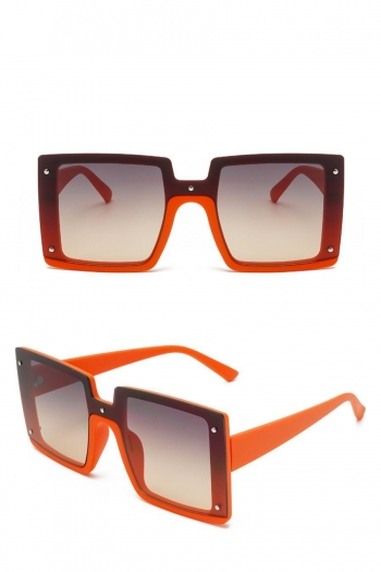 one pc stylish new 7 colors rivet square big frame uv protection sunglasses