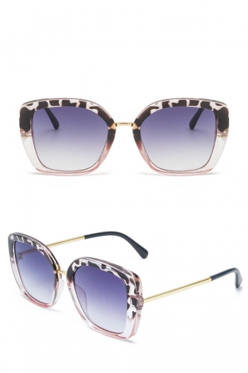 one pc stylish 7 colors big frame metal glasses legs uv protection sunglasses