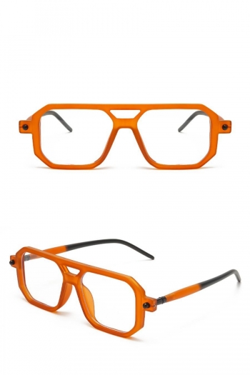 one pc stylish new 5 colors square plastic frame plain sunglasses