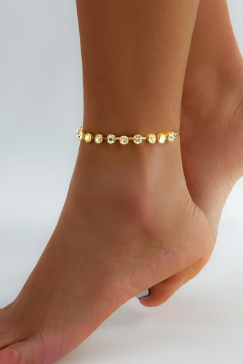 one pc new stylish 2 colors rhinestone all-match anklet(length:33cm)