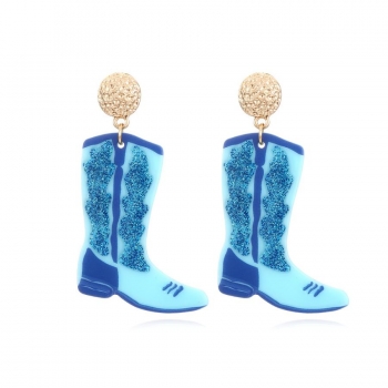 one pair retro boots acrylic earrings(length:6.3cm)