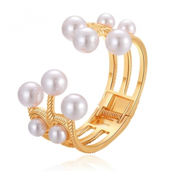 Fashion pearl cutout bracelets(length:6cm)