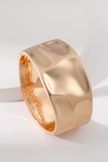 Simple irregular concave-convex surface wide design bracelets(length:6cm)