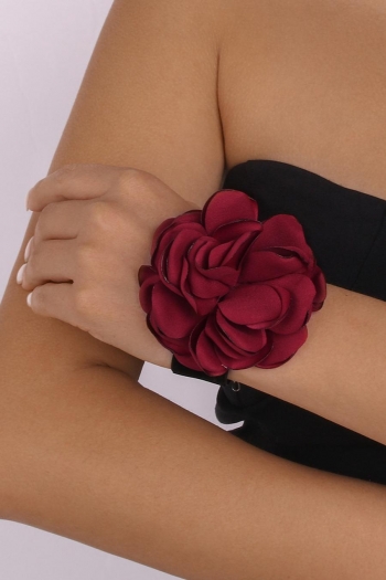 one pc elegant and romantic rose flocking fabric bracelet(length:16-22cm)
