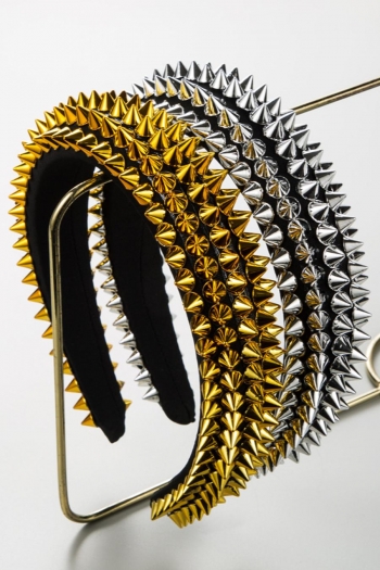 one pc baroque catwalk rivet hair hoop(length:14cm)