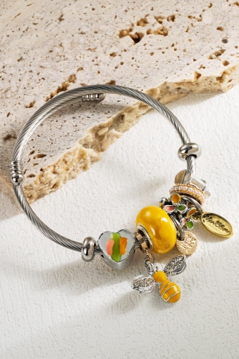 one pc stylish new dripping oil bee decor bracelet(width:5.5cm)