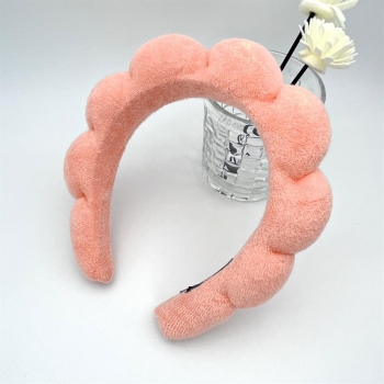 one pc orange simple sponge hair hoop(length:17.5cm)