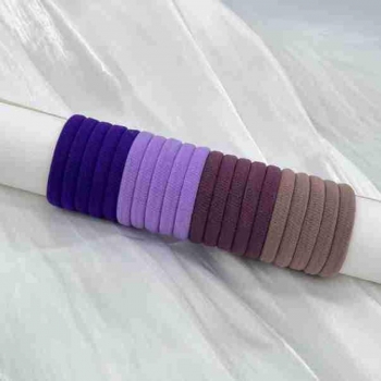 twenty pc set mixed colors simple fabric hair rope#1#