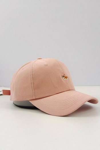 one pc little fox embroidered adjustable baseball cap 56-58cm