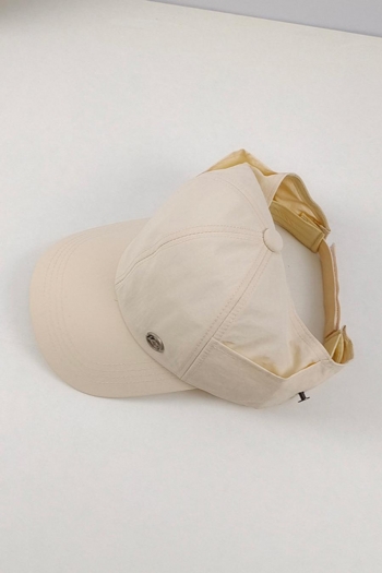 one pc letter decor empty top adjustable baseball cap 56-58cm
