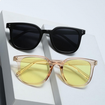 one pc stylish new 6 colors square big frame uv protection sunglasses