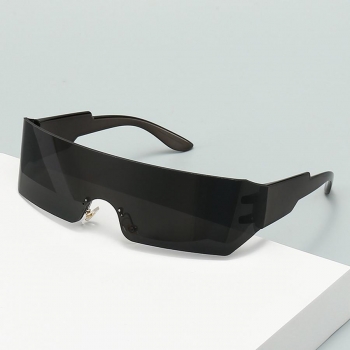 one pc stylish new solid without frame future style uv protection sunglasses