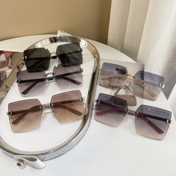 one pc stylish new 5 colors frameless uv protection polarized big sunglasses