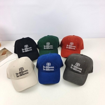 one pc letter embroidery soft top baseball cap 56-58cm
