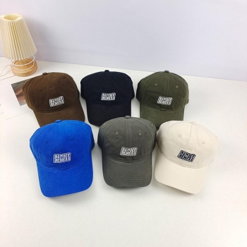 one pc retro letter embroidery breathable casual baseball cap 56-58cm