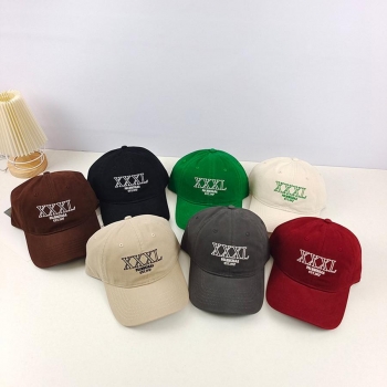 one pc simple letter embroidery breathable baseball cap 56-58cm