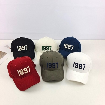 one pc retro 1997 embroidery breathable baseball cap 56-58cm