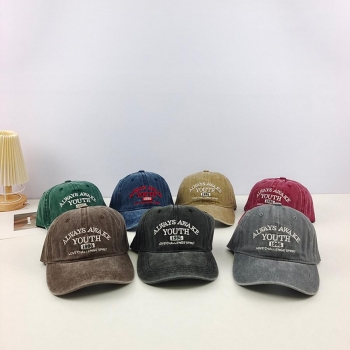one pc retro letter embroidery hollow baseball cap 56-58cm