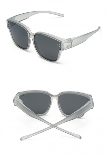 one pc stylish new 5 colors rivet plastic square frame uv protection sunglasses