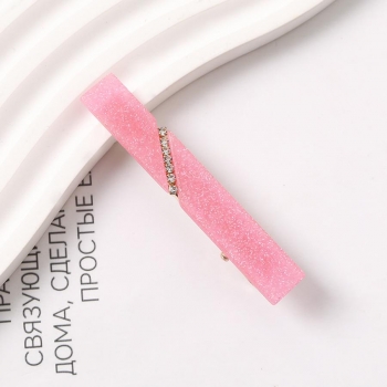 one pc rhinestone rectangle hairpin(length:6.4cm)