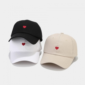 one pc heart shape outdoor sun protection adjustable couple hat