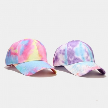 one pc tie-dye print pattern adjustable baseball cap