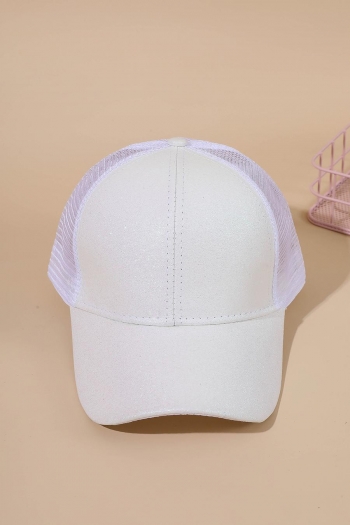 one pc stylish 6 colors glitter mesh hollow shade baseball cap(58-60cm)