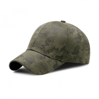 one pc stylish new 7 colors camo suede fabric adjustable baseball cap