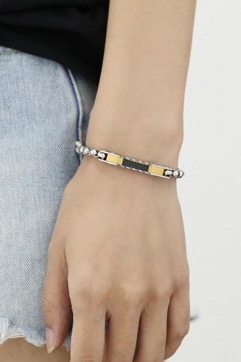 one pc simple stainless steel adjustable bracelets(length:180mm)