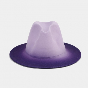 one pc gradient color tweed top hat 56-58cm