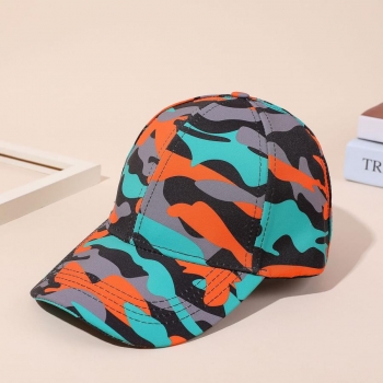 stylish multicolor camo graphic baseball cap(both genders) 58cm