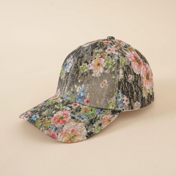stylish flower graphic two colors baseball cap(both genders) 59cm