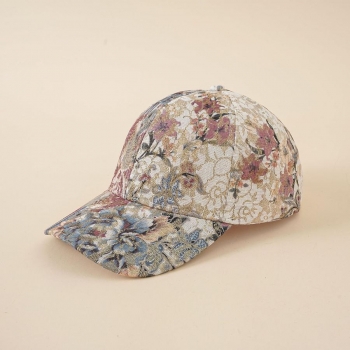 stylish flower graphic baseball cap(both genders) 59cm