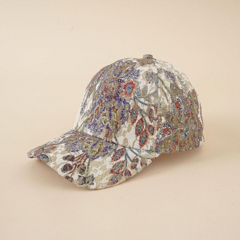stylish floral graphic two colors baseball cap(both genders) 59cm