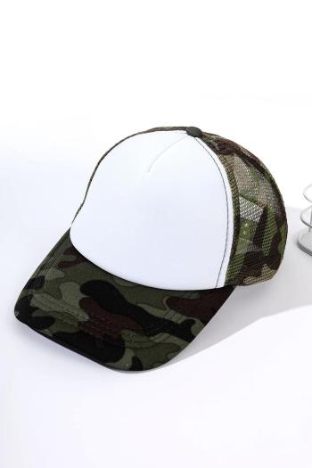 stylish camo cut out fishnet cap(both genders) 58-60cm