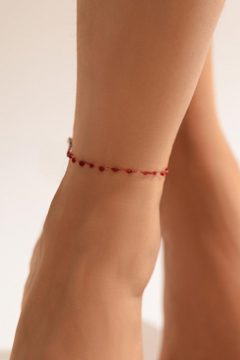 one pc gothic style dripping oil irregular anklet(length:18+5 cm)