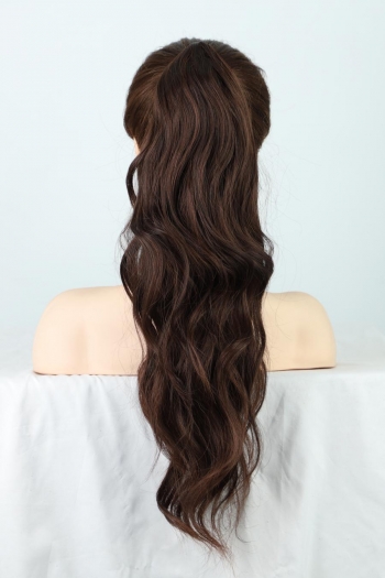 one pc synthetic small grab clip big wavy ponytail wig piece(length:20 inch)