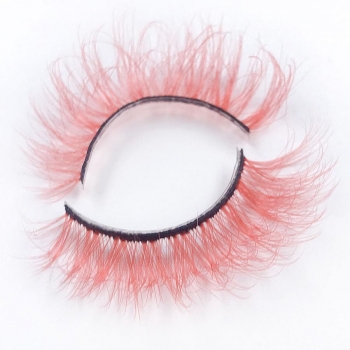 one pair synthetic fluffy cross curly false eyelashes with box(length:36mm)