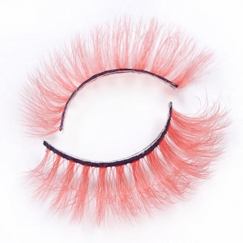 one pair synthetic cross fluffy curly false eyelashes with box(length:36mm)