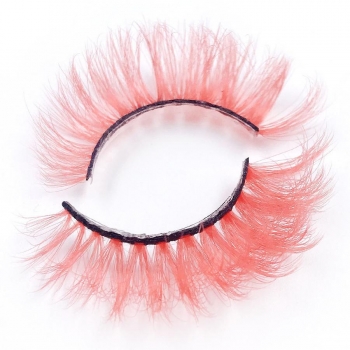 one pair synthetic cross curly false eyelashes with box(length:35mm)