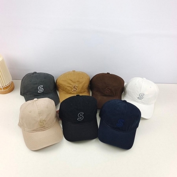 one pc letter embroidery sun protection couple baseball cap 56-58cm