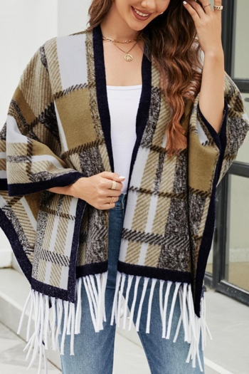 one pc 5 colors lattice knitted tassel stylish warm shawl 134*220cm
