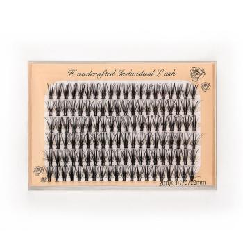 six rows synthetic 20d false eyelashes(length:12mm)