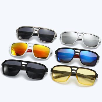 one pc stylish new 6 colors square frame outdoor sunglasses